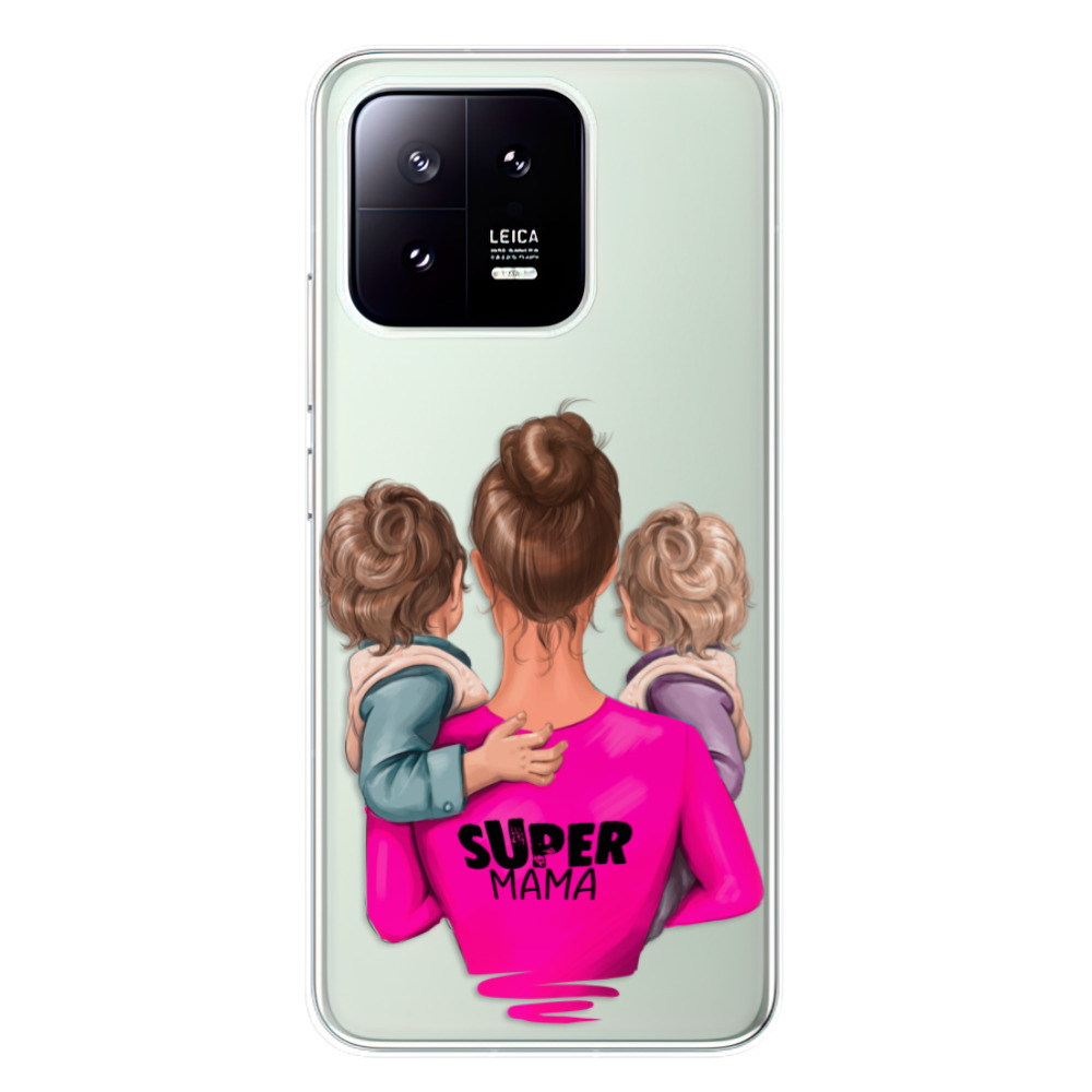 Odolné silikónové puzdro iSaprio - Super Mama - Two Boys - Xiaomi 13