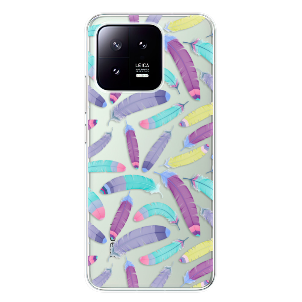 Odolné silikónové puzdro iSaprio - Feather Pattern 01 - Xiaomi 13