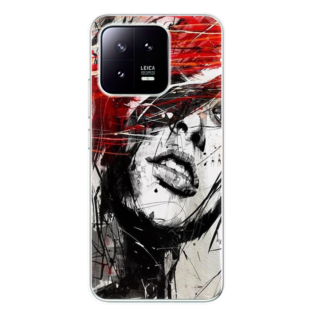 Odolné silikónové puzdro iSaprio - Sketch Face - Xiaomi 13