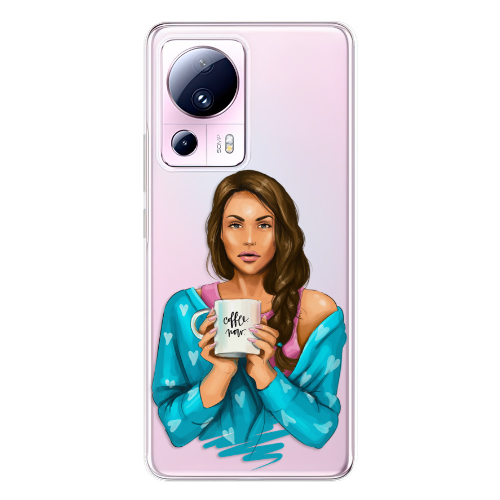 Odolné silikónové puzdro iSaprio - Coffe Now - Brunette - Xiaomi 13 Lite