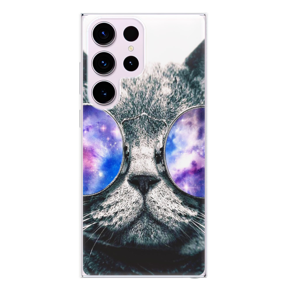 Odolné silikónové puzdro iSaprio - Galaxy Cat - Samsung Galaxy S23 Ultra