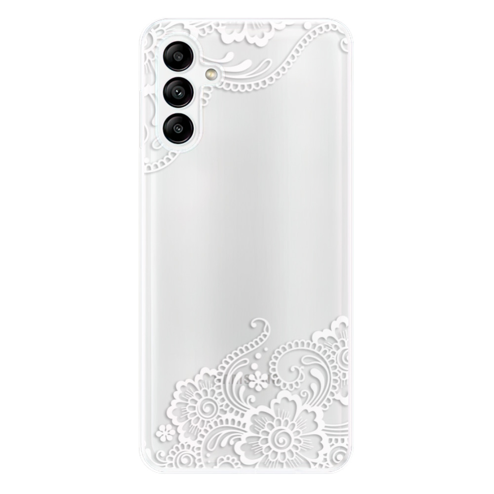 Odolné silikónové puzdro iSaprio - White Lace 02 - Samsung Galaxy A04s