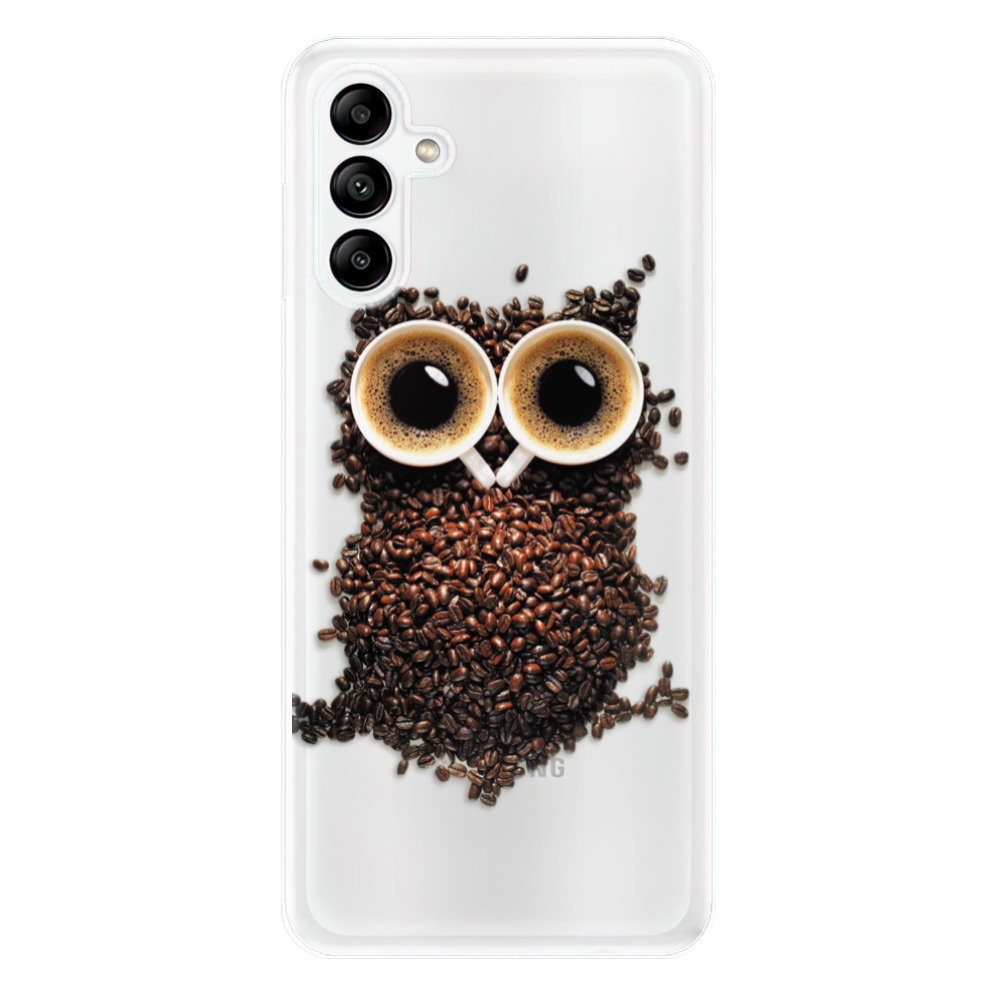 Odolné silikónové puzdro iSaprio - Owl And Coffee - Samsung Galaxy A04s