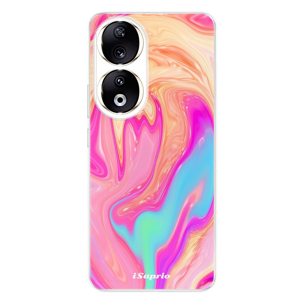 Odolné silikónové puzdro iSaprio - Orange Liquid - Honor 90 5G