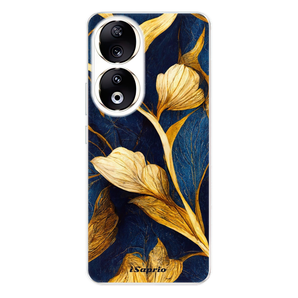 Odolné silikónové puzdro iSaprio - Gold Leaves - Honor 90 5G