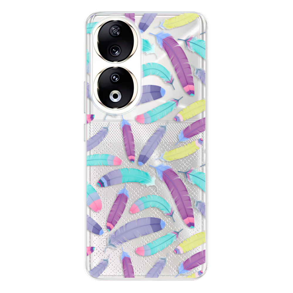 Odolné silikónové puzdro iSaprio - Feather Pattern 01 - Honor 90 5G