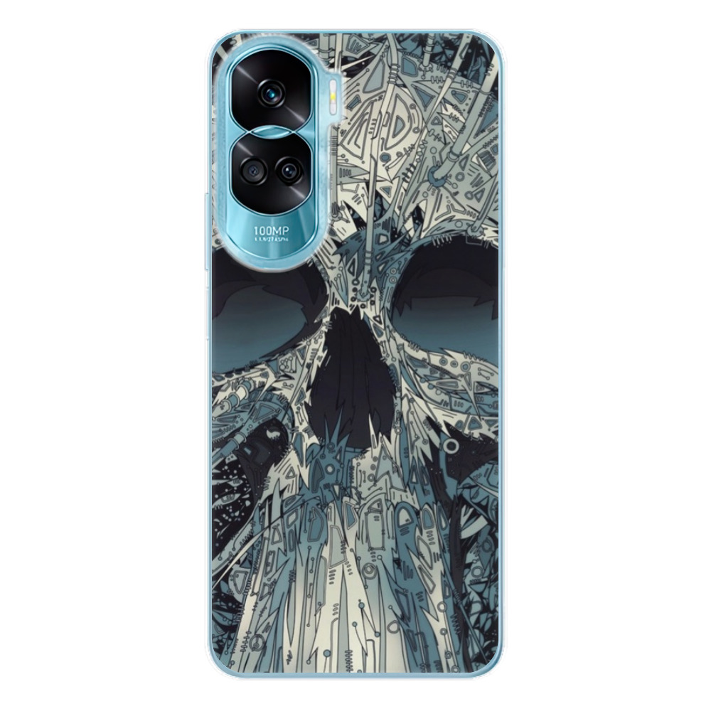 Odolné silikónové puzdro iSaprio - Abstract Skull - Honor 90 Lite 5G