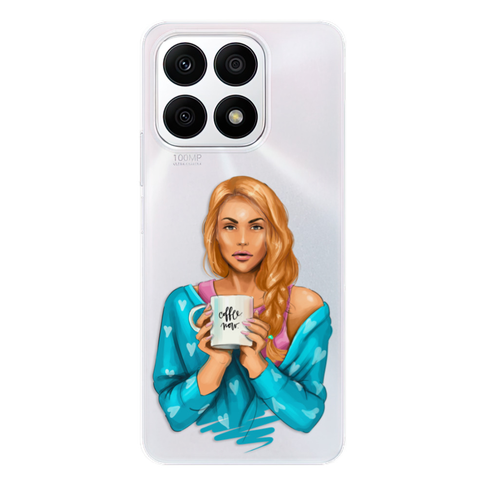 Odolné silikónové puzdro iSaprio - Coffe Now - Redhead - Honor X8a