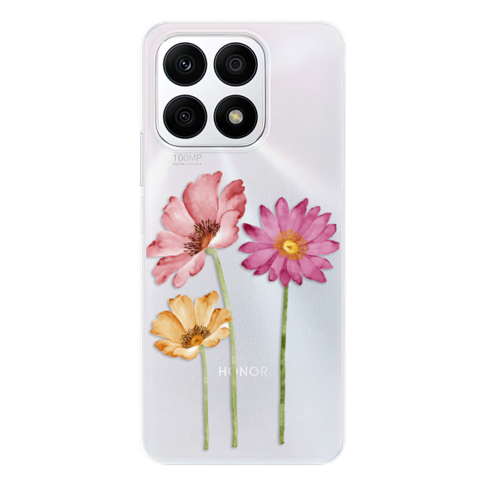Odolné silikónové puzdro iSaprio - Three Flowers - Honor X8a