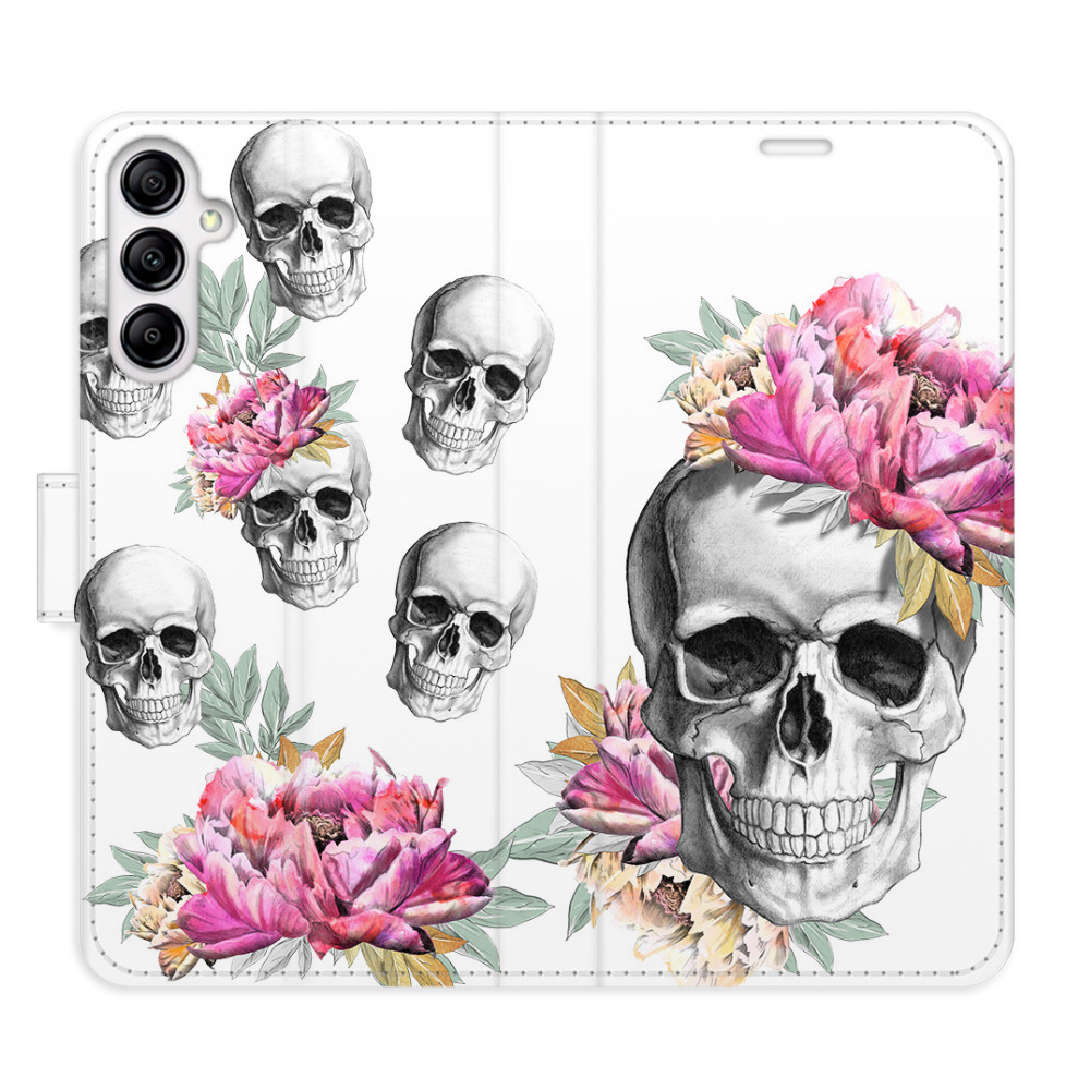 Flipové puzdro iSaprio - Crazy Skull - Samsung Galaxy A14 / A14 5G