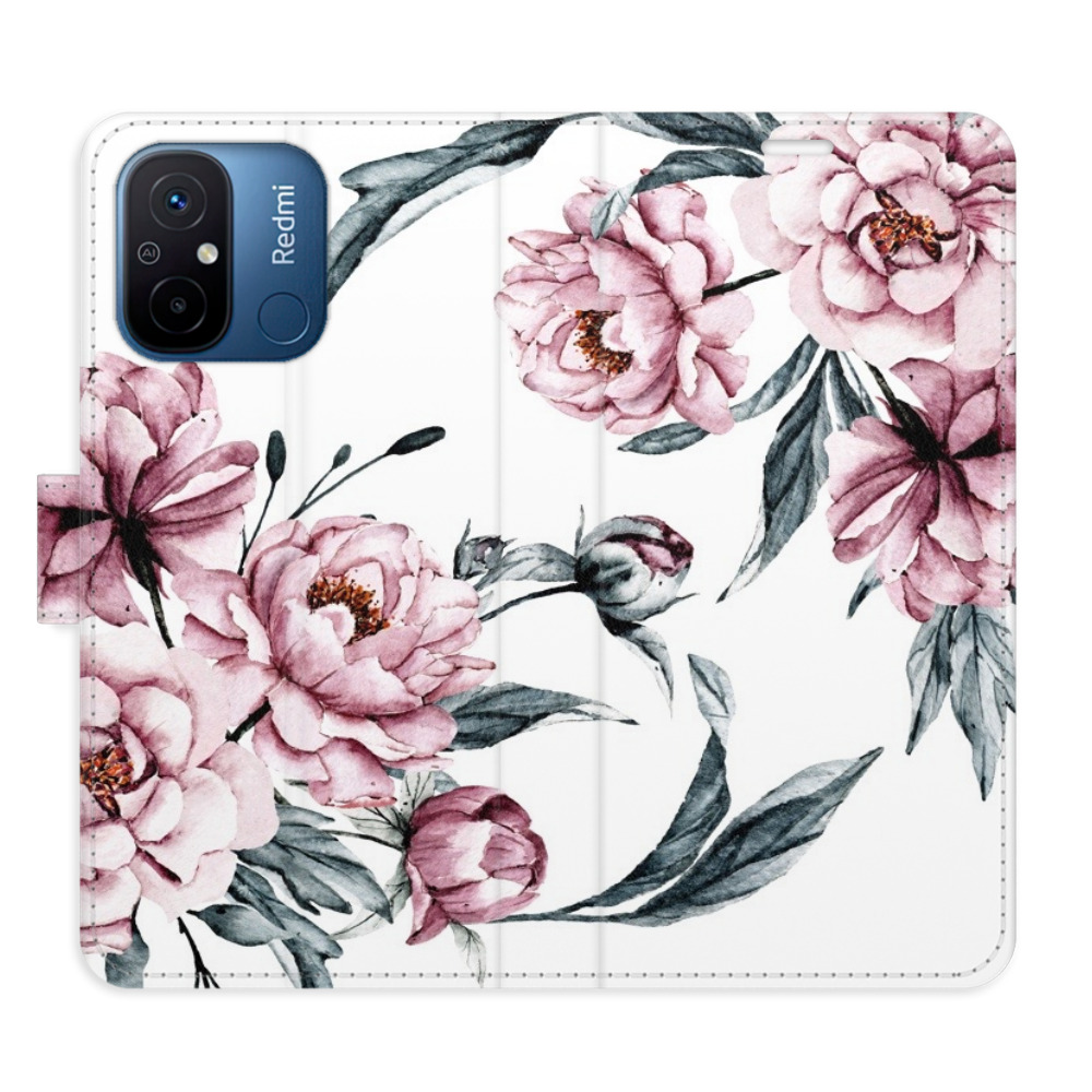 Flipové puzdro iSaprio - Pink Flowers - Xiaomi Redmi 12C