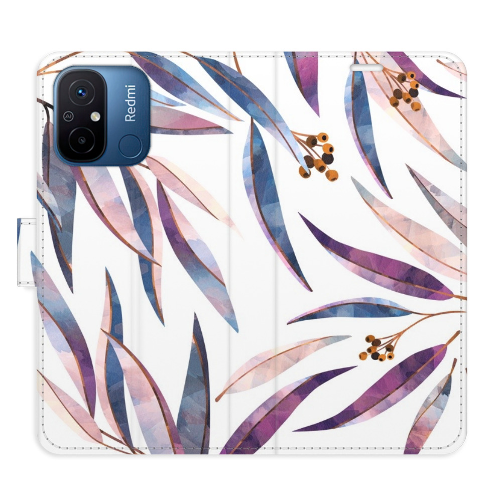 Flipové puzdro iSaprio - Ornamental Leaves - Xiaomi Redmi 12C