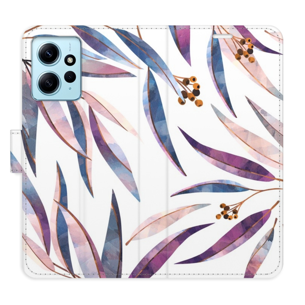 Flipové puzdro iSaprio - Ornamental Leaves - Xiaomi Redmi Note 12 5G