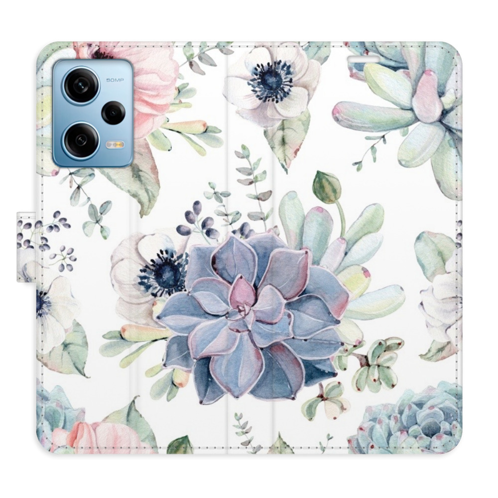 Flipové puzdro iSaprio - Succulents - Xiaomi Redmi Note 12 Pro 5G / Poco X5 Pro 5G