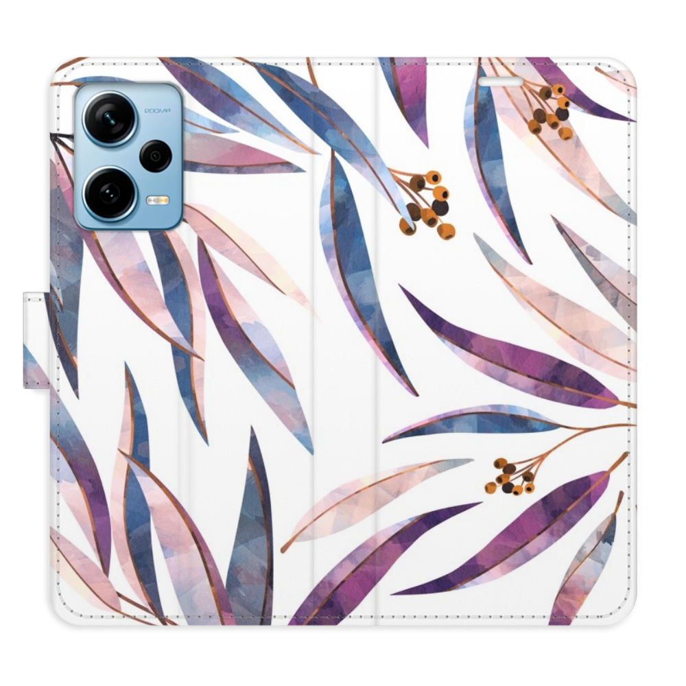 Flipové puzdro iSaprio - Ornamental Leaves - Xiaomi Redmi Note 12 Pro+ 5G