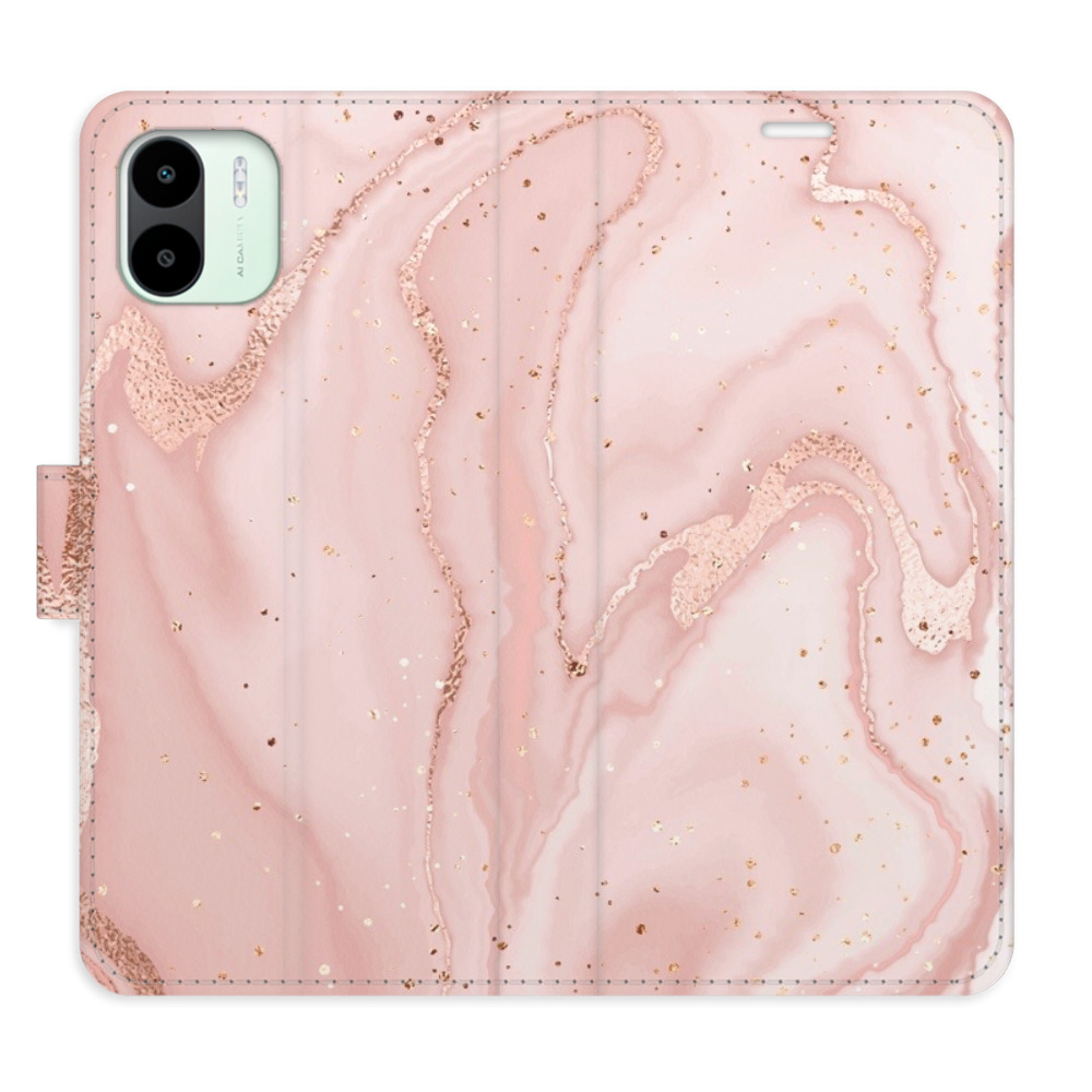 Flipové puzdro iSaprio - RoseGold Marble - Xiaomi Redmi A1 / A2