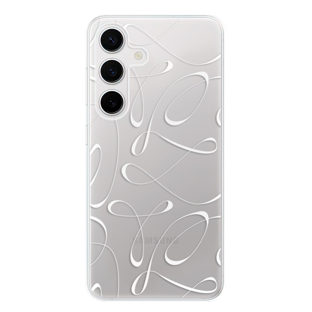 Odolné silikónové puzdro iSaprio - Fancy - white - Samsung Galaxy S24