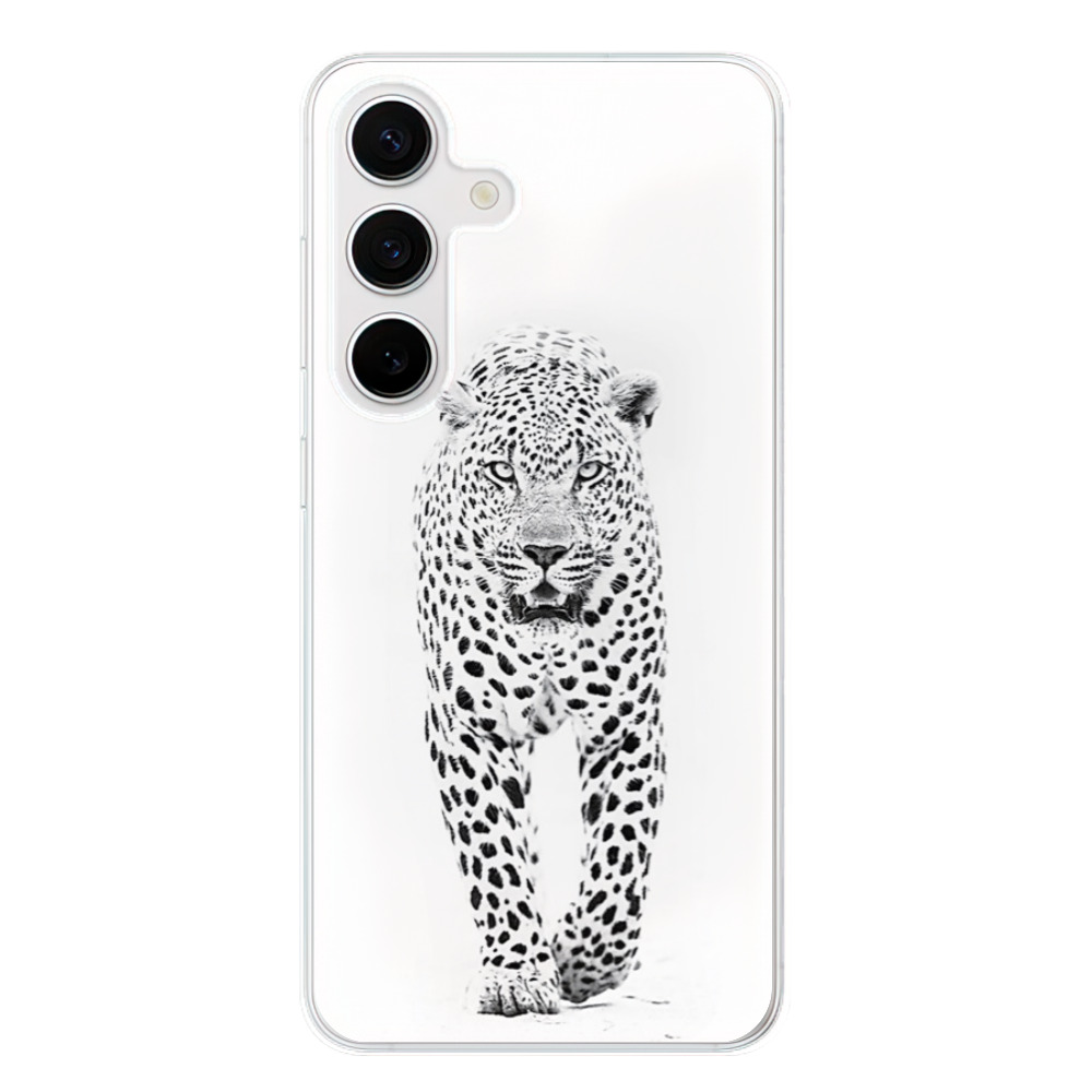 Odolné silikónové puzdro iSaprio - White Jaguar - Samsung Galaxy S24
