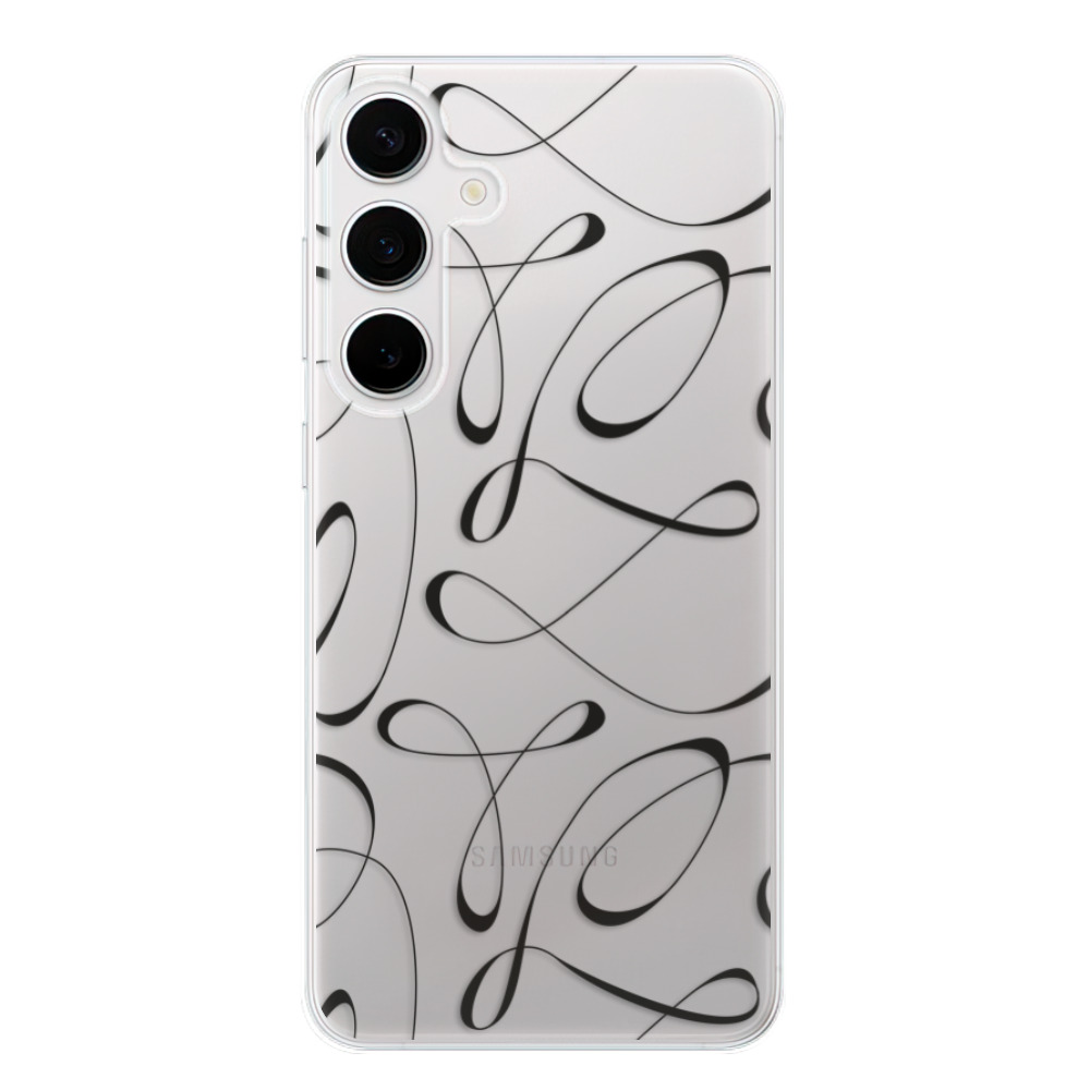 Odolné silikónové puzdro iSaprio - Fancy - black - Samsung Galaxy S24+