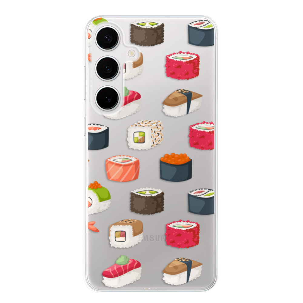 Odolné silikónové puzdro iSaprio - Sushi Pattern - Samsung Galaxy S24+