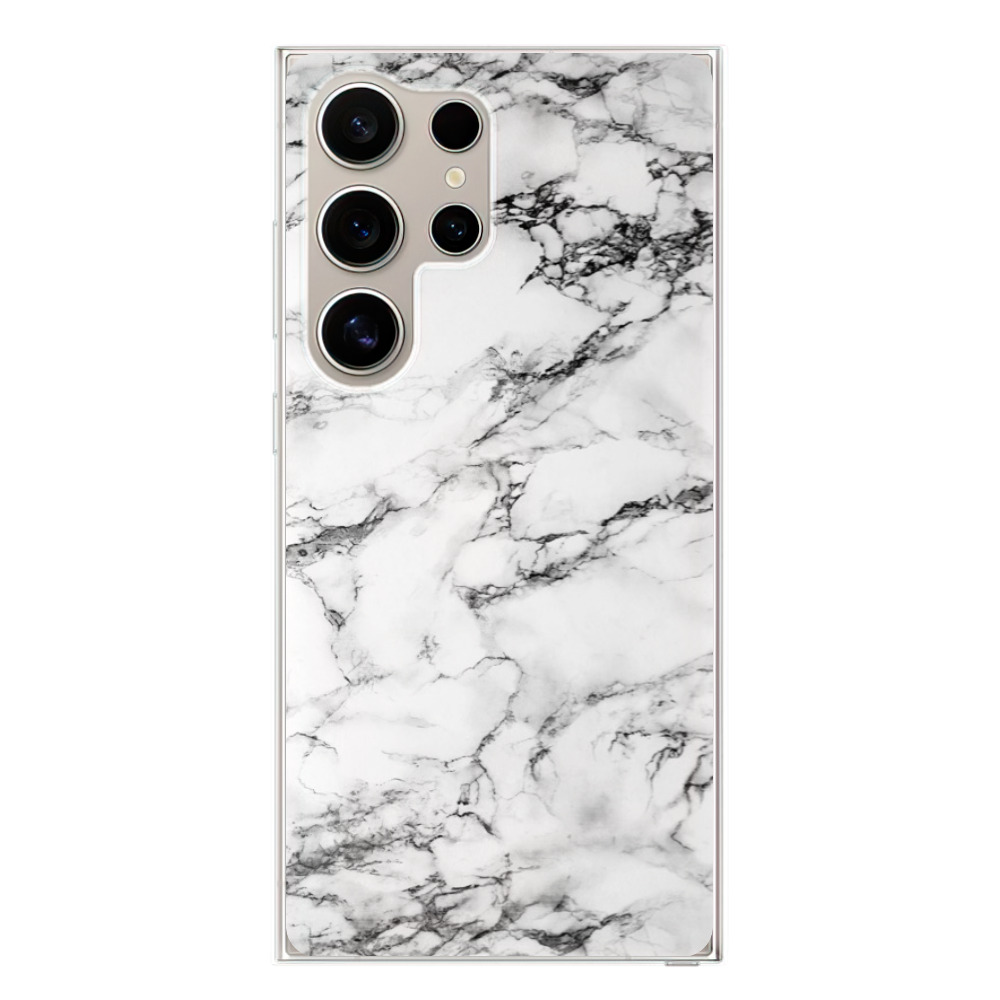 Odolné silikónové puzdro iSaprio - White Marble 01 - Samsung Galaxy S24 Ultra