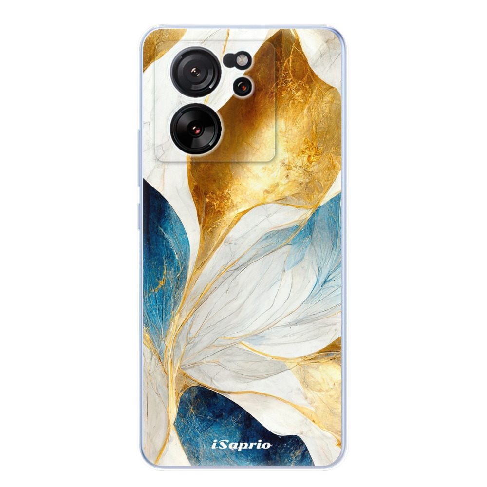 Odolné silikónové puzdro iSaprio - Blue Leaves - Xiaomi 13T / 13T Pro