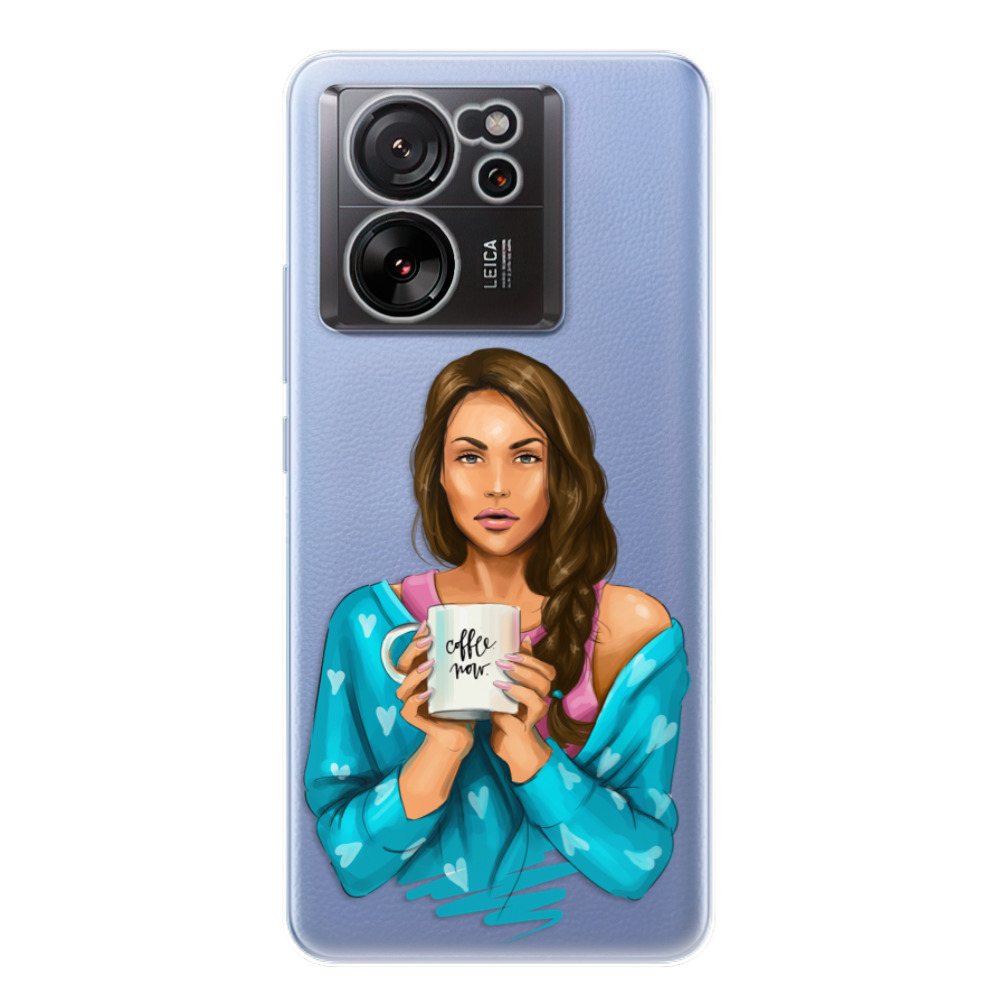 Odolné silikónové puzdro iSaprio - Coffe Now - Brunette - Xiaomi 13T / 13T Pro