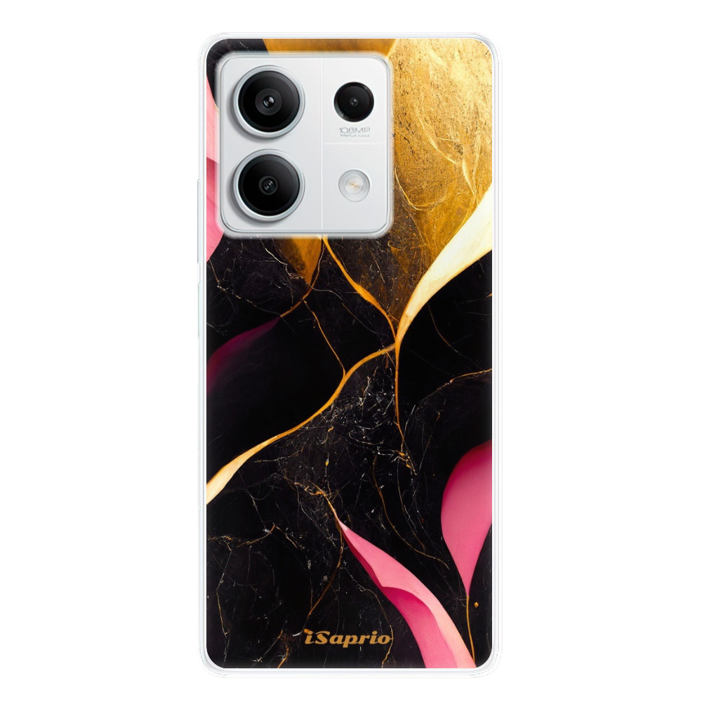 Odolné silikónové puzdro iSaprio - Gold Pink Marble - Xiaomi Redmi Note 13 5G