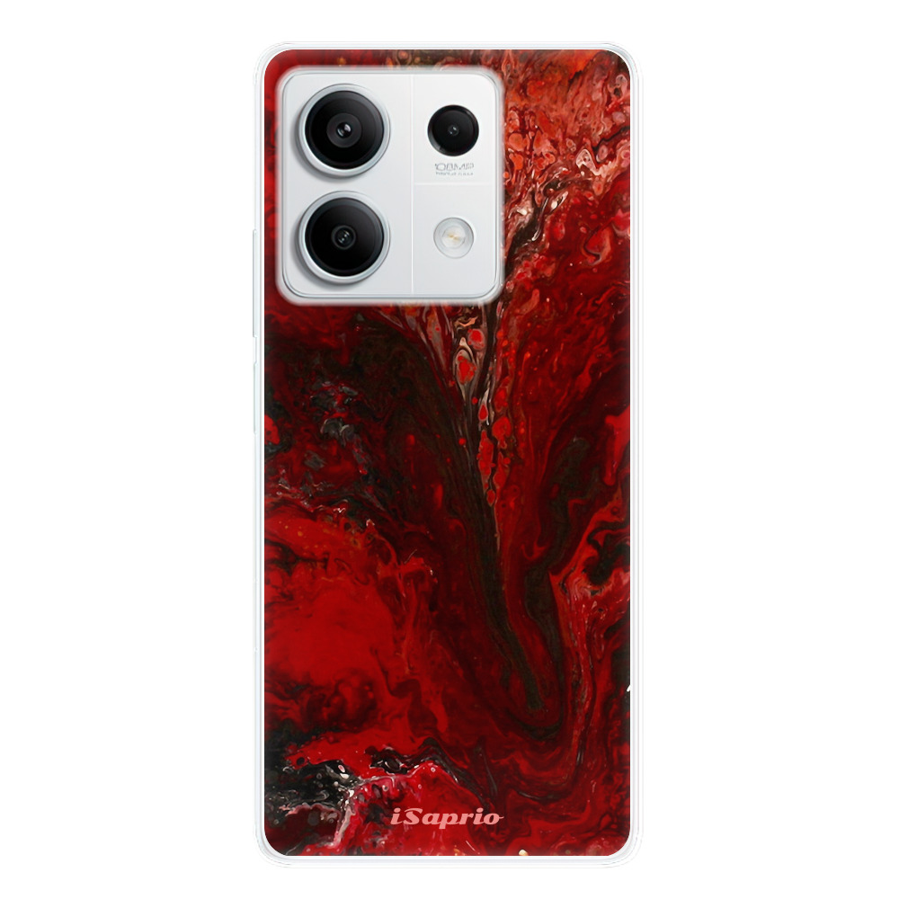 Odolné silikónové puzdro iSaprio - RedMarble 17 - Xiaomi Redmi Note 13 5G
