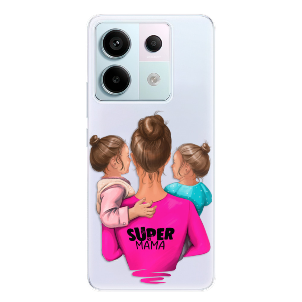 Odolné silikónové puzdro iSaprio - Super Mama - Two Girls - Xiaomi Redmi Note 13 Pro 5G / Poco X6 5G
