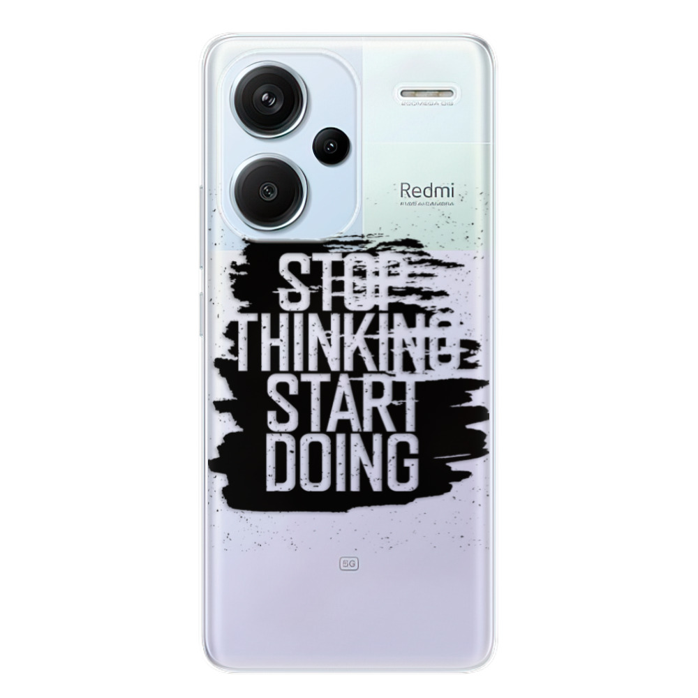 Odolné silikónové puzdro iSaprio - Start Doing - black - Xiaomi Redmi Note 13 Pro+ 5G