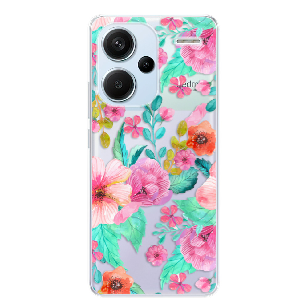 Odolné silikónové puzdro iSaprio - Flower Pattern 01 - Xiaomi Redmi Note 13 Pro+ 5G