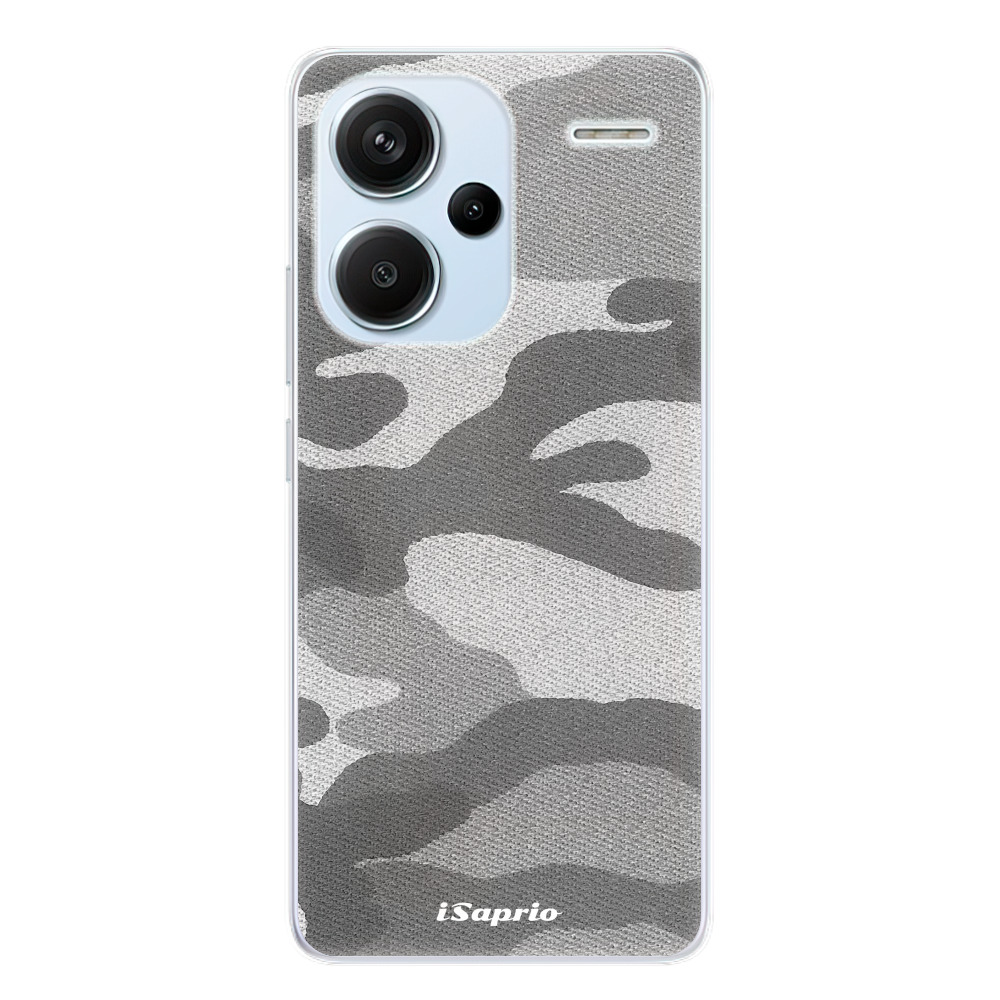 Odolné silikónové puzdro iSaprio - Gray Camuflage 02 - Xiaomi Redmi Note 13 Pro+ 5G