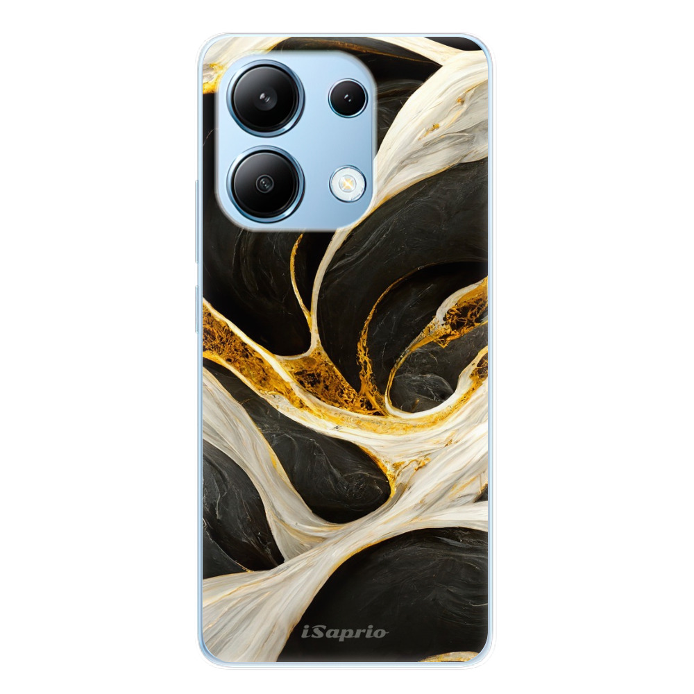 Odolné silikónové puzdro iSaprio - Black and Gold - Xiaomi Redmi Note 13