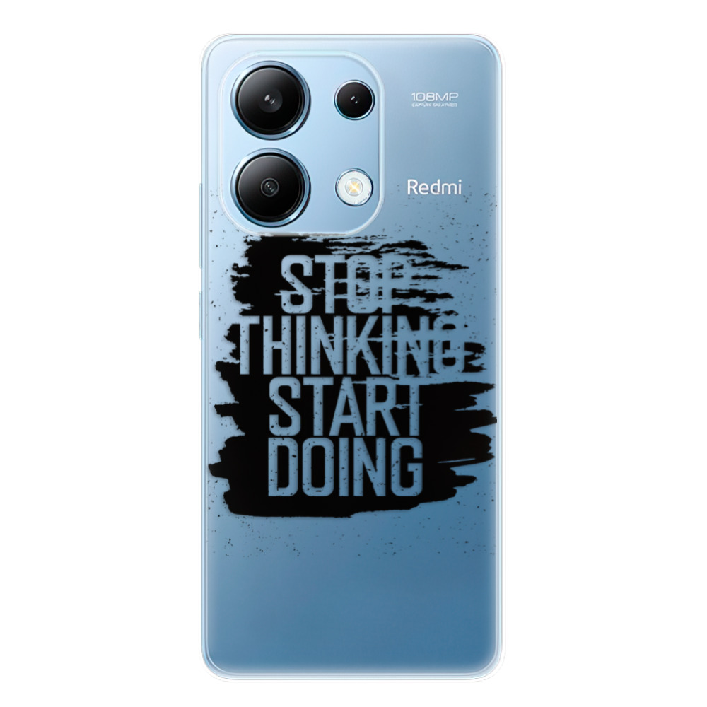 Odolné silikónové puzdro iSaprio - Start Doing - black - Xiaomi Redmi Note 13