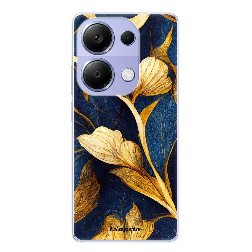 Odolné silikónové puzdro iSaprio - Gold Leaves - Xiaomi Redmi Note 13 Pro