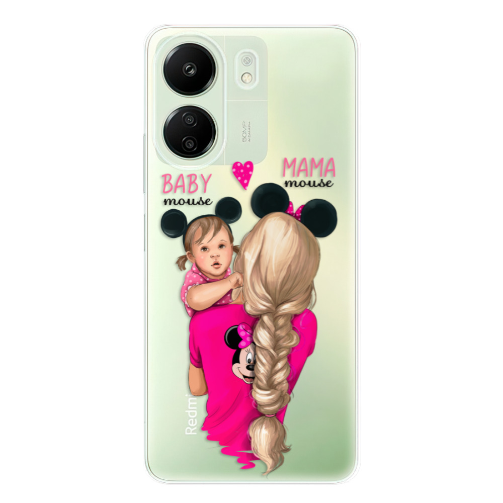Odolné silikónové puzdro iSaprio - Mama Mouse Blond and Girl - Xiaomi Redmi 13C