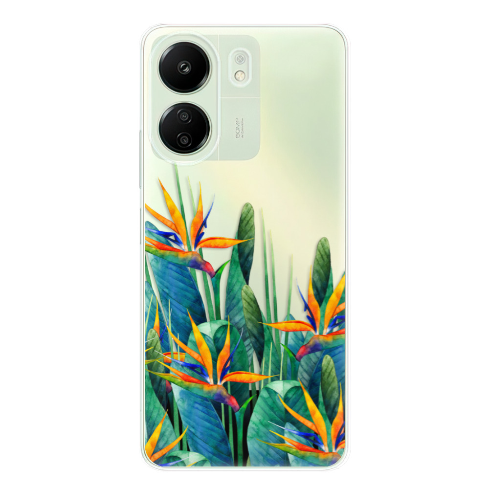 Odolné silikónové puzdro iSaprio - Exotic Flowers - Xiaomi Redmi 13C