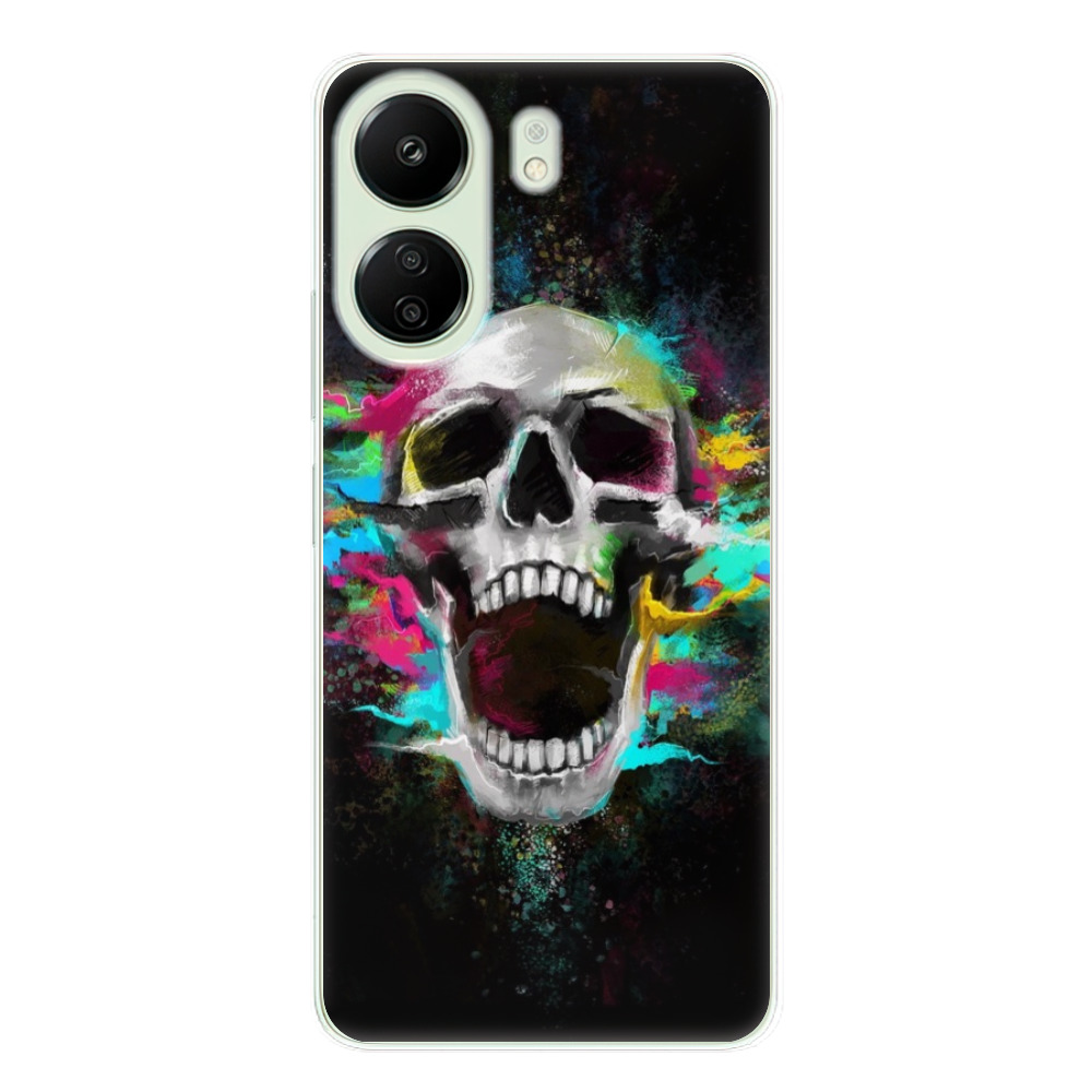Odolné silikónové puzdro iSaprio - Skull in Colors - Xiaomi Redmi 13C