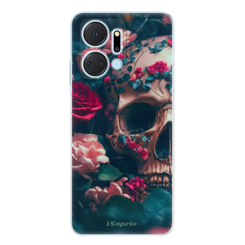 Odolné silikónové puzdro iSaprio - Skull in Roses - Honor X7a