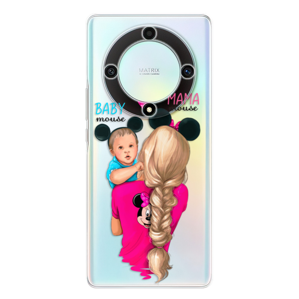 Odolné silikónové puzdro iSaprio - Mama Mouse Blonde and Boy - Honor Magic5 Lite 5G