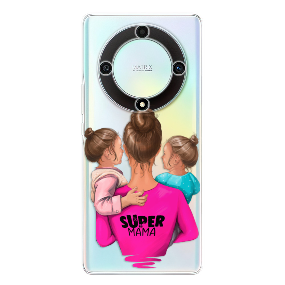 Odolné silikónové puzdro iSaprio - Super Mama - Two Girls - Honor Magic5 Lite 5G