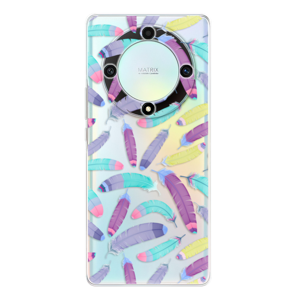 Odolné silikónové puzdro iSaprio - Feather Pattern 01 - Honor Magic5 Lite 5G