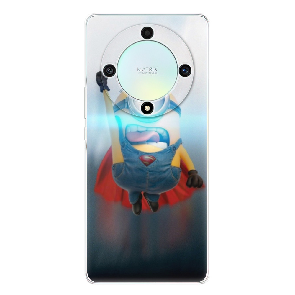 Odolné silikónové puzdro iSaprio - Mimons Superman 02 - Honor Magic5 Lite 5G