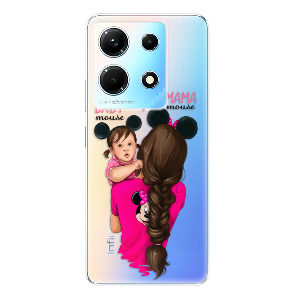 Odolné silikónové puzdro iSaprio - Mama Mouse Brunette and Girl - Infinix Note 30