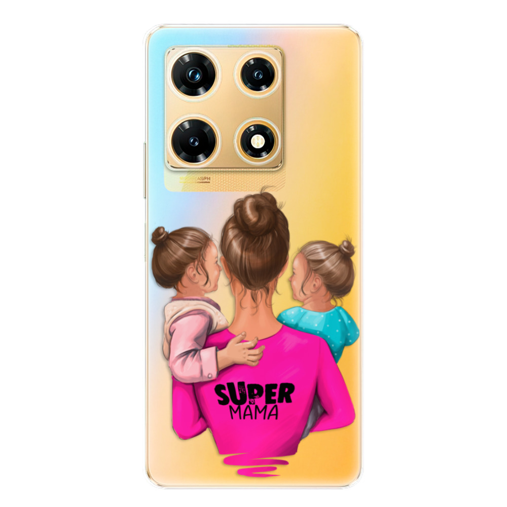 Odolné silikónové puzdro iSaprio - Super Mama - Two Girls - Infinix Note 30 PRO