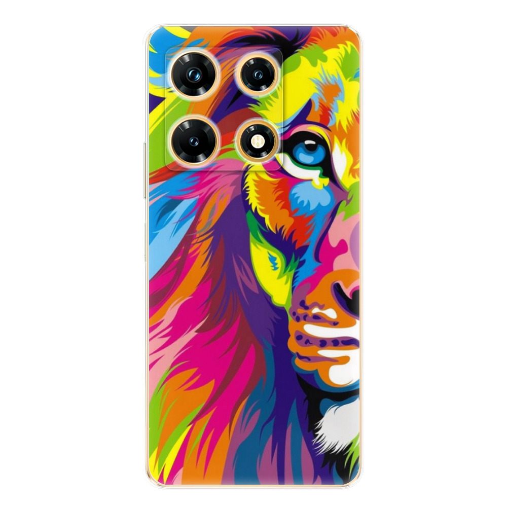Odolné silikónové puzdro iSaprio - Rainbow Lion - Infinix Note 30 PRO