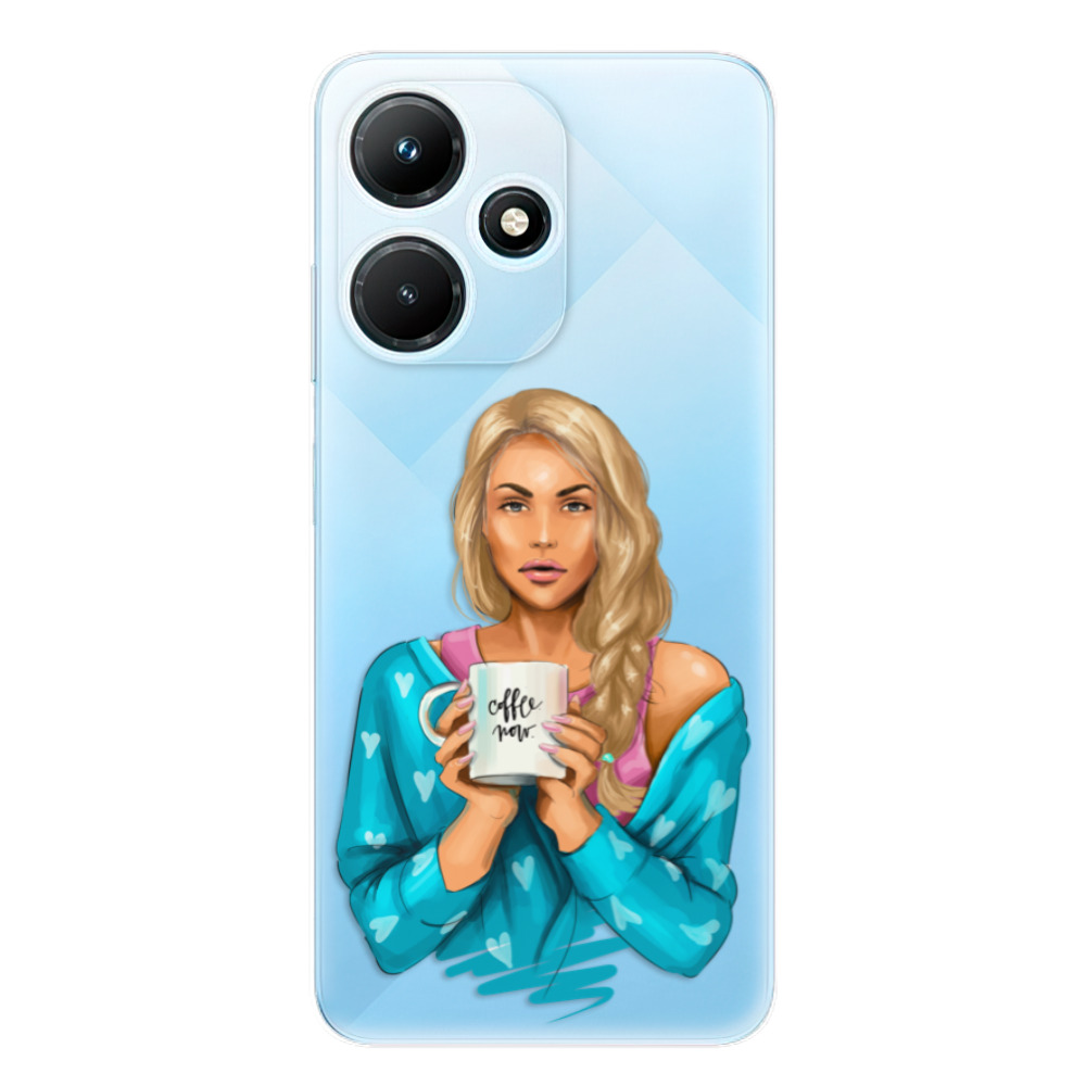 Odolné silikónové puzdro iSaprio - Coffe Now - Blond - Infinix Hot 30i