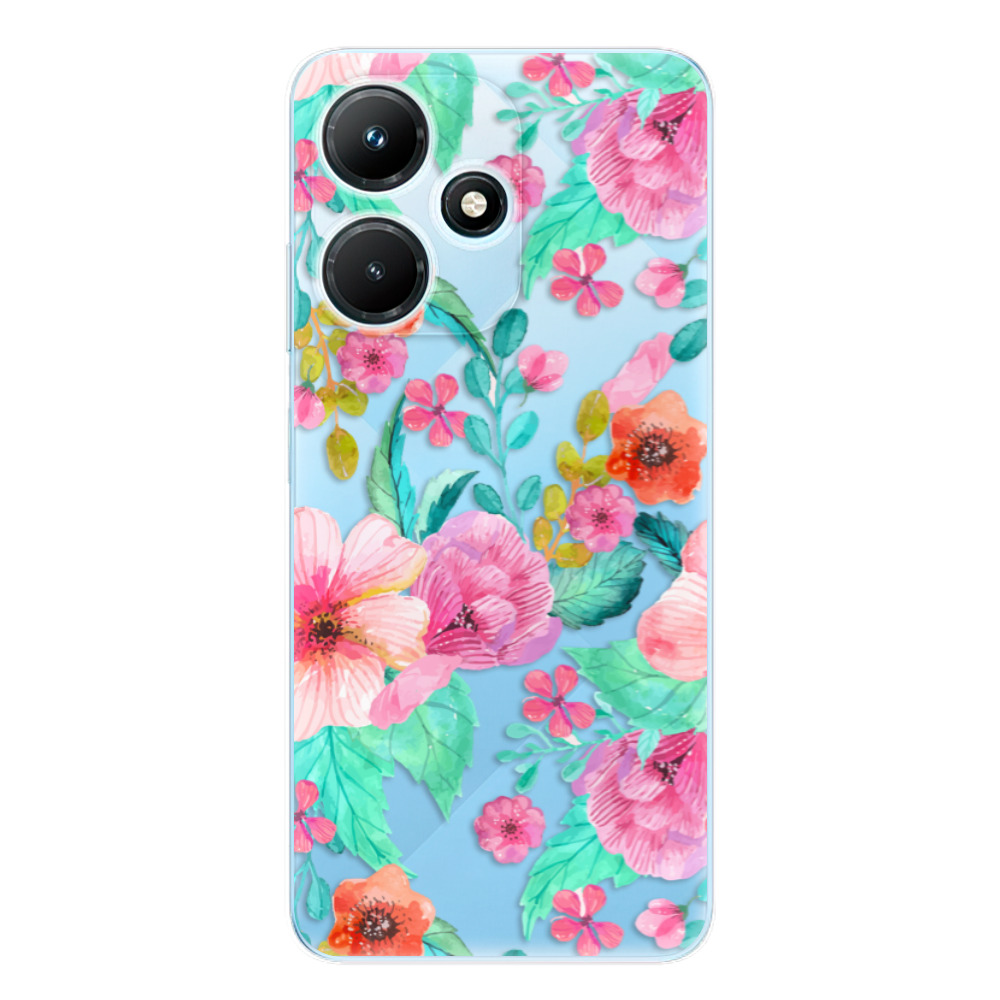 Odolné silikónové puzdro iSaprio - Flower Pattern 01 - Infinix Hot 30i