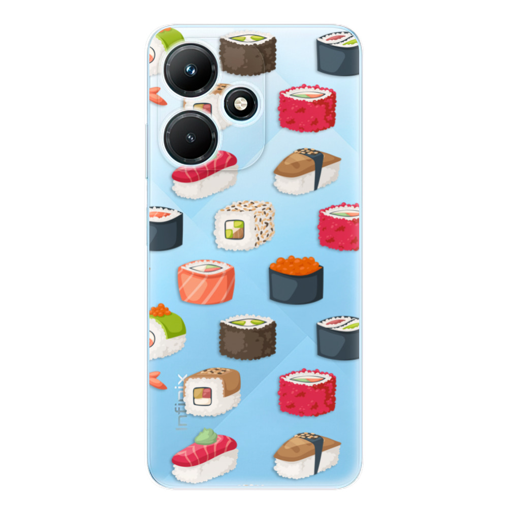 Odolné silikónové puzdro iSaprio - Sushi Pattern - Infinix Hot 30i